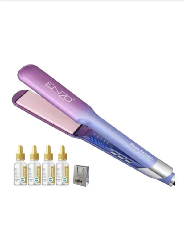 Nano ceramic by Enzo Italy professional hair straightener - Image 2