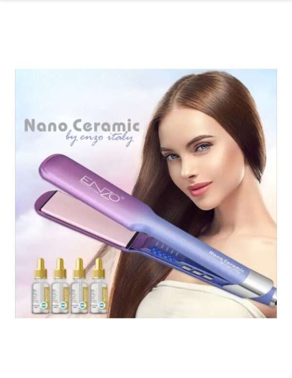 Nano ceramic by Enzo Italy professional hair straightener - Image 3