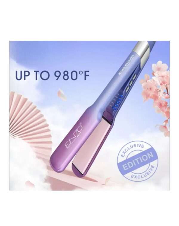 Nano ceramic by Enzo Italy professional hair straightener - Image 4