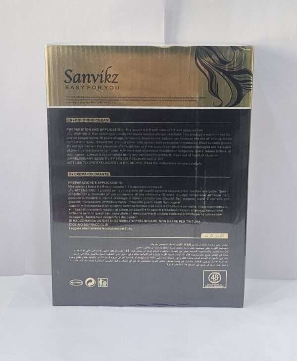 Sanvikz coloring cream natural black hair color - Image 2