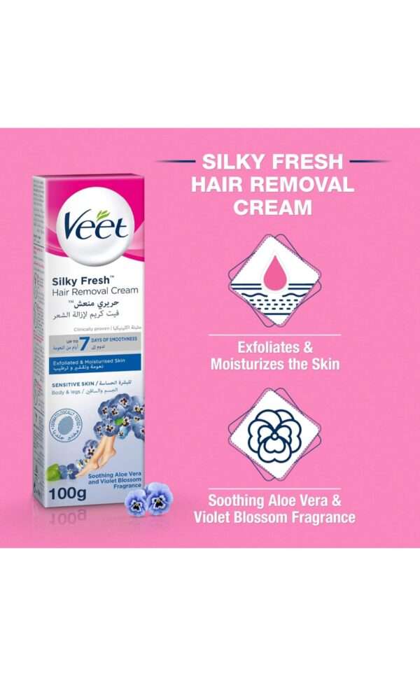 Veet silky fresh hair removal cream - Image 5
